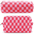 2Pcs Checkered Pencil Case Cute Pencil Pouch by ZLFSRQ