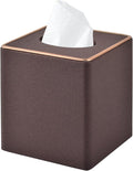 Linen Square Tissue Box Cover, Cube Tissue Box Holder－Excellent Rosegold by RHCSZ
