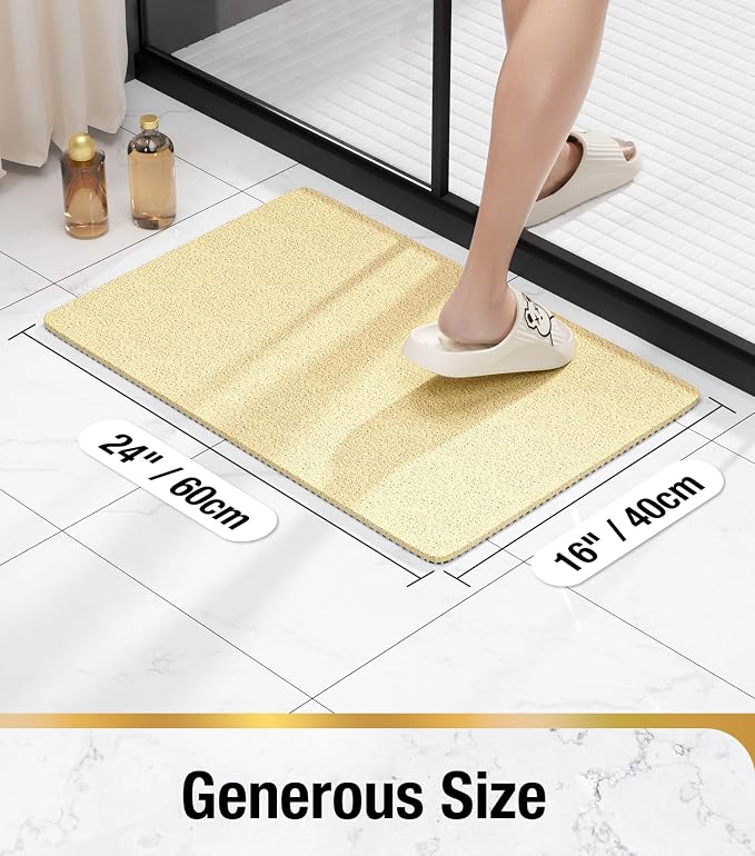 HITSLAM Shower mat Non Slip, 24 x 16 Inch Bath Mat - Image 2