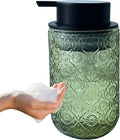 Foaming Hand Soap Dispenser, Vintage Glass Soap and Lotion Dispenser by Birugen