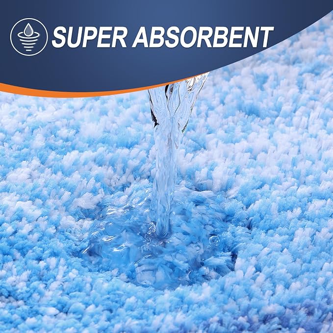 OLANLY Bathroom Rug Set 2 Piece, Soft Absorbent Microfiber Bath Mats and - Image 5