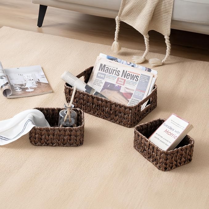 GRANNY SAYS Wicker Baskets for Organizing, Nesting Storage Baskets for Shelves - Image 9