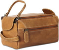 KomalC Premium Buffalo Leather Toiletry Bag by KomalC