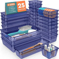 25 PCS Plastic Drawer Organizer Set, 4-Size Versatile Organizer Trays & storage by SpaceHacks