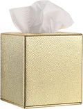 Sumnacon Tissue Box Cover Square Tissue Box Stylish PU Tissue Box Holder by Sumnacon