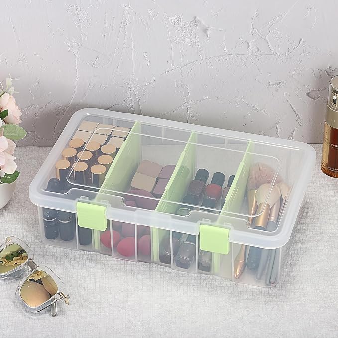 BTSKY Clear Plastic Dividing Storage Box - Image 8