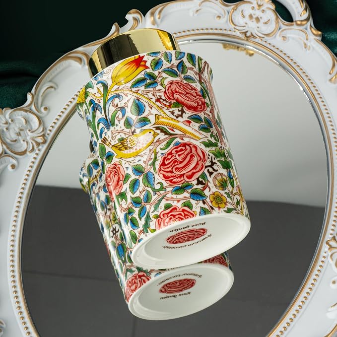 Vintage Rose Ceramic Foaming Soap Dispenser - Image 9