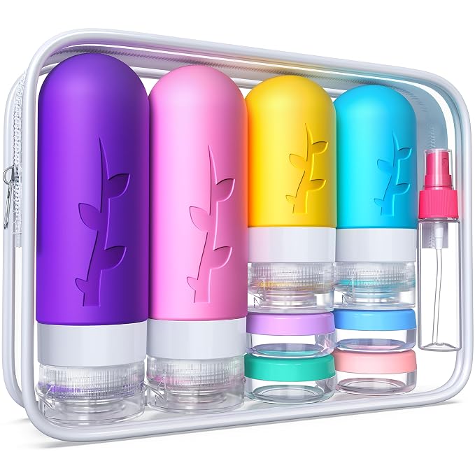 Travel Bottles, TSA Approved Containers by Tocelffe