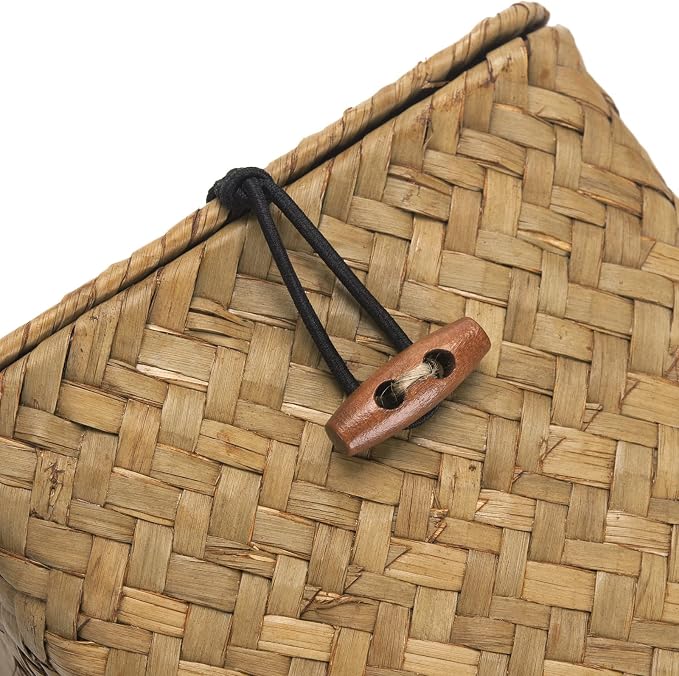 Seagrass Square Tissue Box Cover Woven Napkin Holder Decorative - Image 5