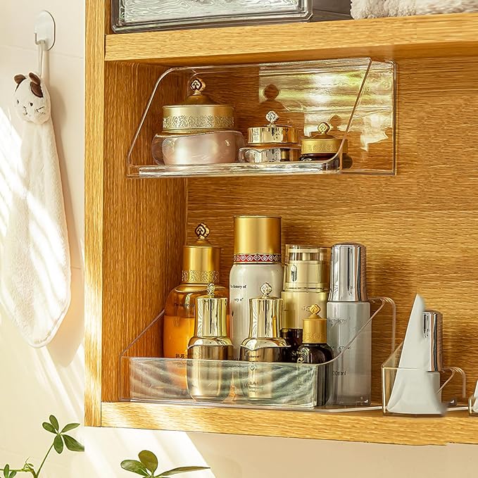 MORNITE Medicine Cabinet Organizer Shelf, Vanity Trays by MORNITE