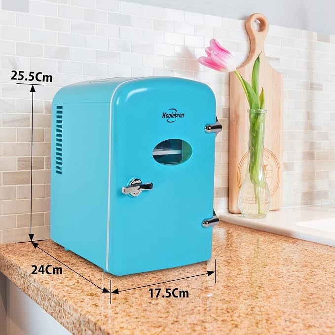 Koolatron Retro Mini Fridge 4 Liter Green Portable Refrigerator - Image 5