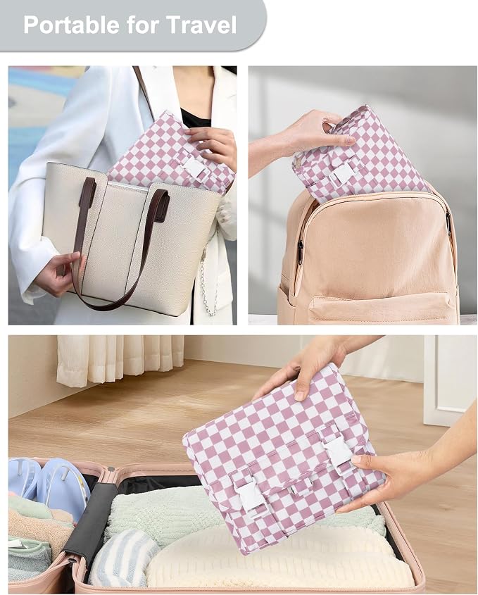 Small Hanging Toiletry Bag for Men and Women, Portable Hanging Organizer for - Image 5