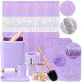 24PCS Bathroom Sets with Shower Curtain and Rugs, Bathroom Sets with Extra Soft by BetterbathroomwithXLHOME