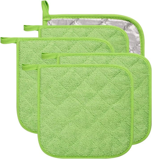 100% Cotton Kitchen Everyday Basic Terry Pot Holder Heat Resistant Coaster by Lifaith