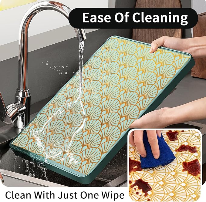 Shelf and Drawer Liner for Kitchen Cabinet, Non-Adhesive Waterproof Oil-Proof - Image 5