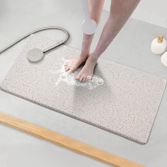 Asvin Soft Textured Bath, Tub Mat, 35x16 Inch, Phthalate Free, Non Slip Comfort by Unknown