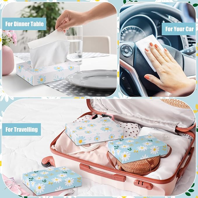 Yinder 24 Packs 960 Sheets Tissue Cube Car Facial Boxes Disposable Facial - Image 7