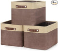 HNZIGE Large Fabric Storage Bins Canvas Baskets by HNZIGE