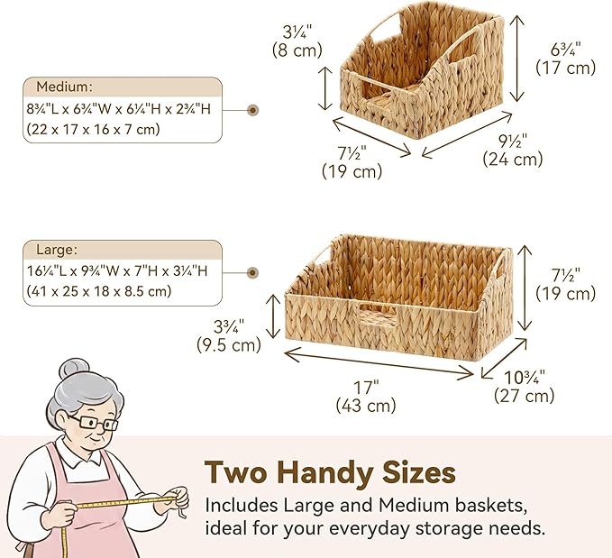 GRANNY SAYS Wicker Storage Basket, Wicker Basket - Image 2