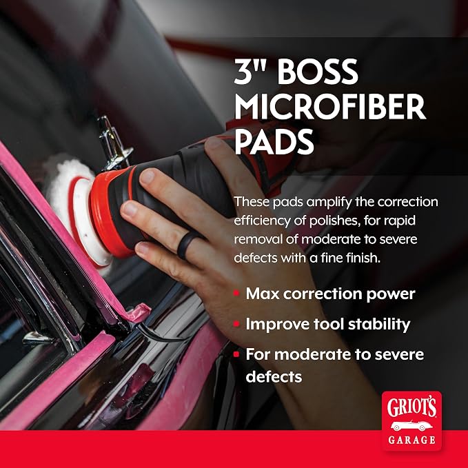 Griot's Garage BOSS 3” Microfiber Pads - Image 2