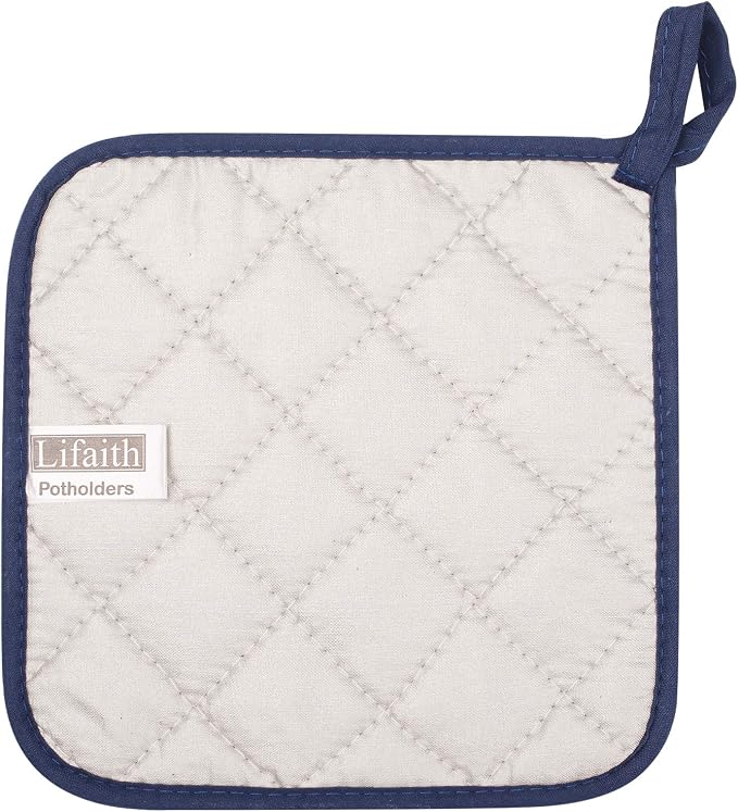 100% Cotton Kitchen Everyday Basic Terry Pot Holder Heat Resistant Coaster - Image 4