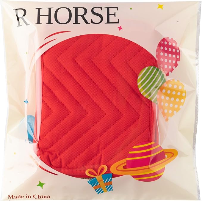 R HORSE 6Pcs Christmas Red Pot Holders - Image 7