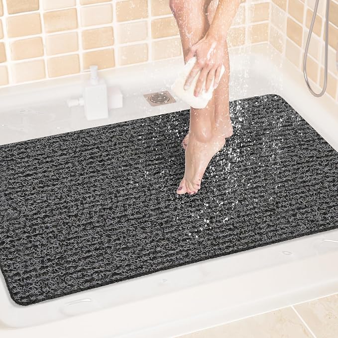 LuxStep Shower Mat Bathtub Mat, 24x36 inch, Non-Slip Bath Mat by LuxStep