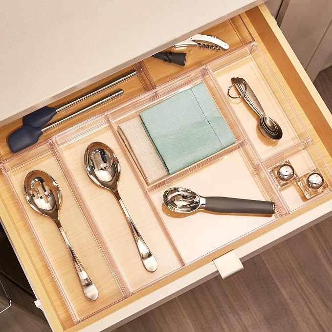 iDesign Clarity Plastic Drawer Organizer - Image 7