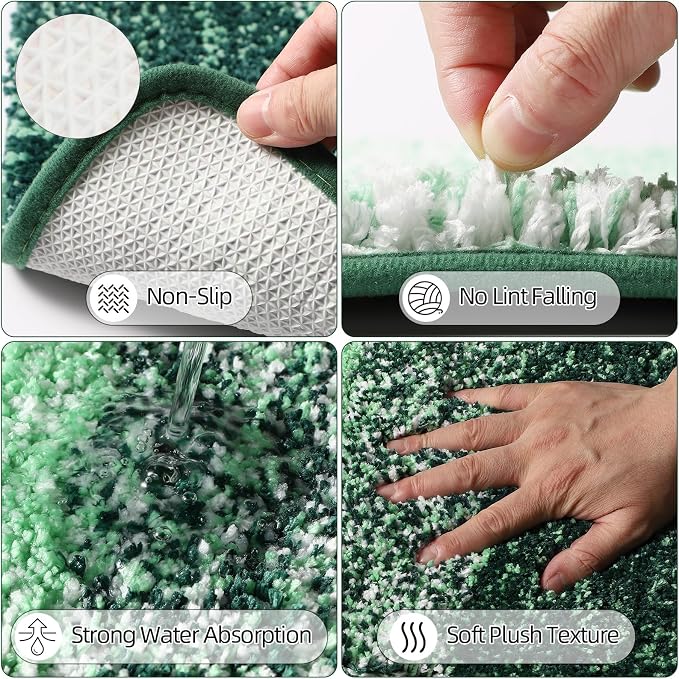 32PCS Dark Green Bathroom Accessories Set - Image 3