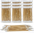 500/1000 Count 6'' Long Round/Pointed Cotton Swabs Durable Stem, Lint- Free Gun by GUNTECHKIT