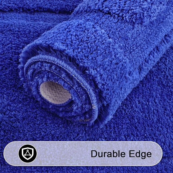 SHACOS Soft Fluffy Bathroom Runner Rugs Set of 3 Bath Mats - Image 8