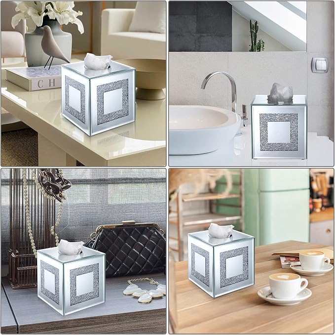 Sumnacon Crystal Square Tissue Box Cover - Image 6