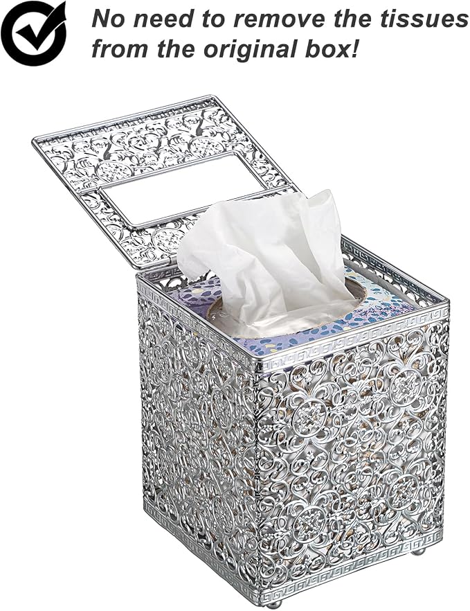 Sumnacon Tissue Box Cover Square Tissue Box - Image 6