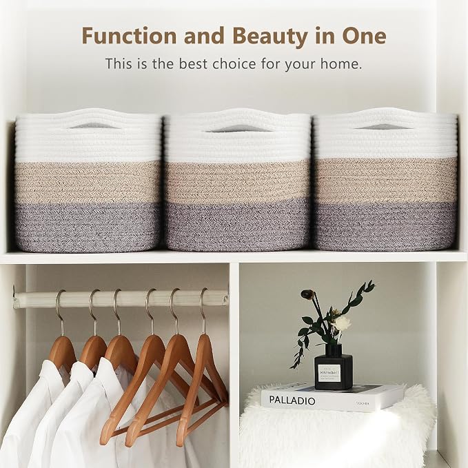 Cotton Rope Storage Basket, Woven Basket - Image 6