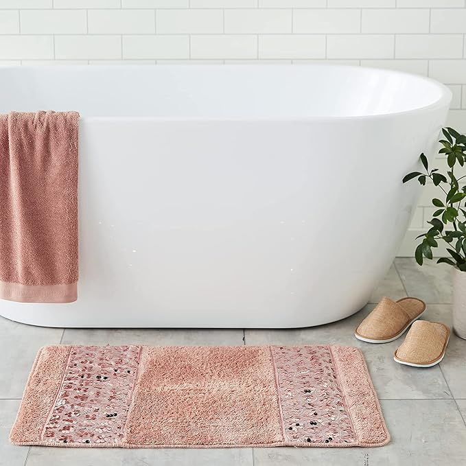 Zahari Home Sinatra Modern Bathroom Rug Classic Luxury Bath Rug Contemporary - Image 4