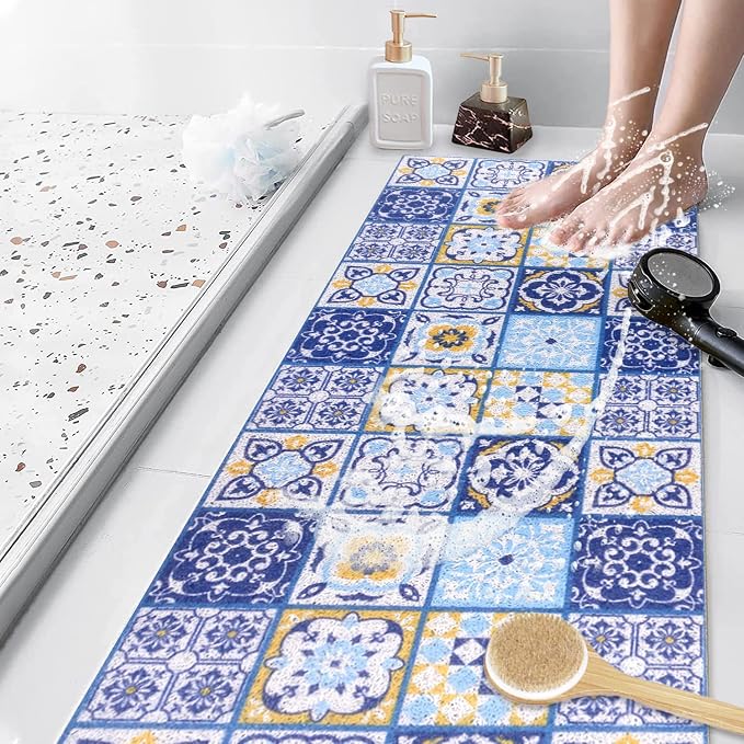 Bathtub Mat Shower Mat Non-Slip 16x 39 Inch, Soft Comfort Bath Mat - Image 7