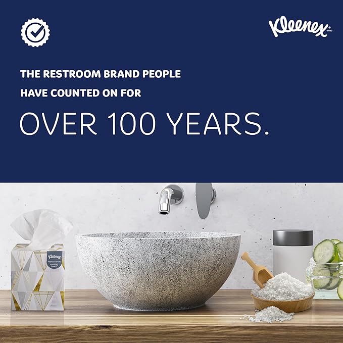 Kleenex Professional Facial Tissue, Flat Boxed Format, Designed - Image 3