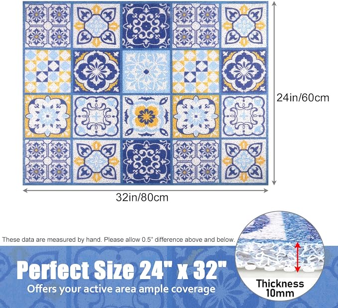 Shower Mat Bathtub Mat Non-Slip, 24x32 Inch, Soft Comfort Bath Mat - Image 8