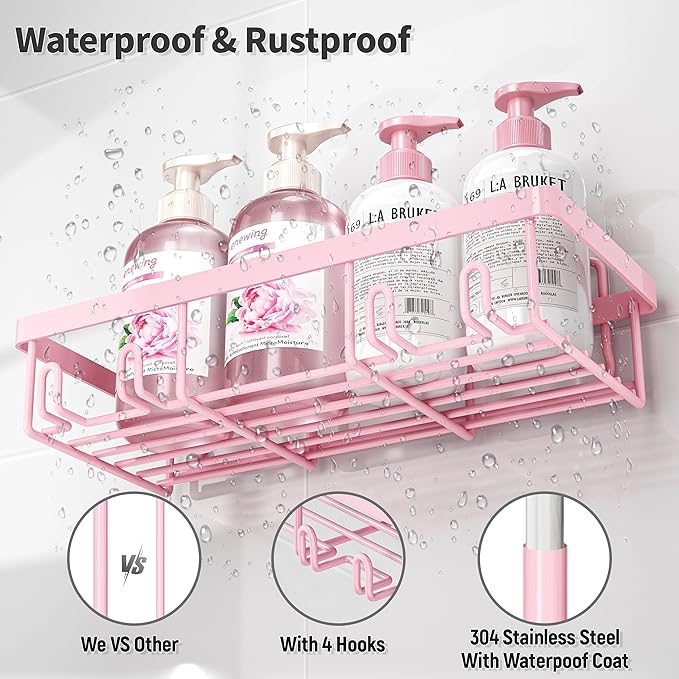 5 Pack Shower Caddy Organizer Rack Shelf - Image 5