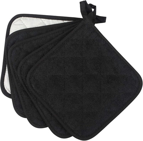 100% Cotton Kitchen Everyday Basic Terry Pot Holder Heat Resistant Coaster - Image 2