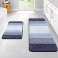 OLANLY Bathroom Rug Set 2 Piece, Soft Absorbent Microfiber Bath Rug Set by OLANLY