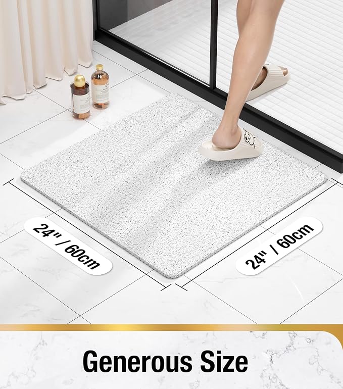HITSLAM Square Shower Mat Non Slip, Bath Tub Mat - Image 2