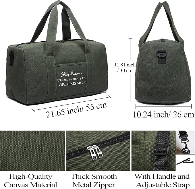 Flycalf Personalized Duffel Bag Travel - Image 5