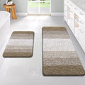 OLANLY Bathroom Rug Set 2 Piece, Soft Absorbent Microfiber Bath Rug Set by OLANLY
