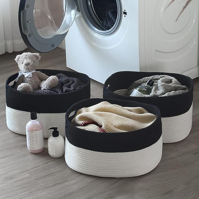 Cotton Rope Storage Basket, Woven Basket - Image 9