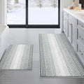 BSICPRO Bathroom Rugs and Mats Sets, 2 Piece Thick Absorbent Chenille Non Slip by BSICPRO
