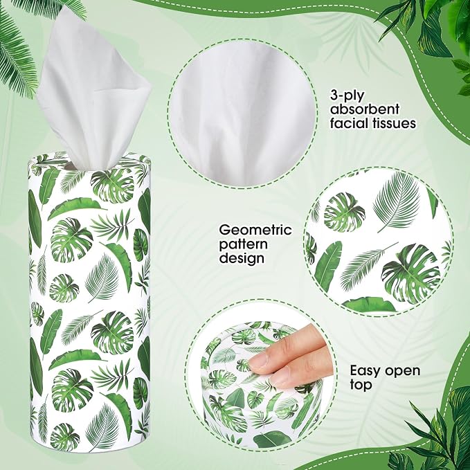 Outus 12 Pcs Eucalyptus Leaves Car Tissues Cylinder Holder - Image 3