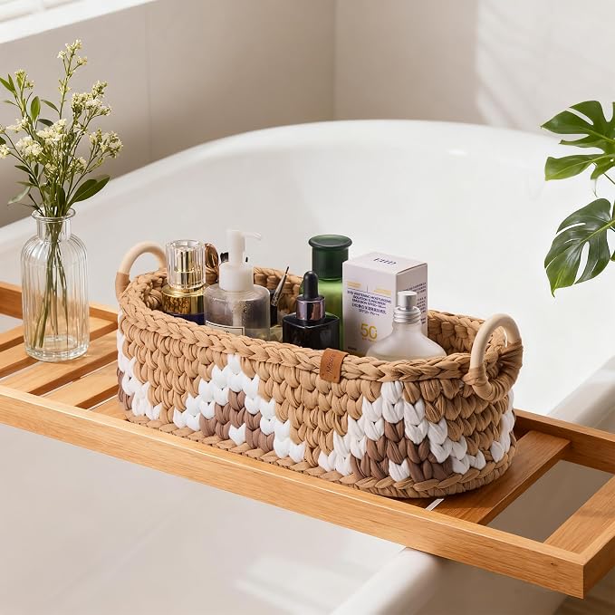 Handwoven Toilet Paper Storage Basket - Image 4