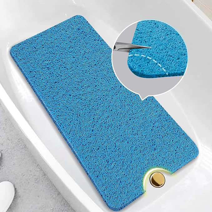 Asvin Soft Textured Bath, Tub Mat, 47x16 Inch, Phthalate Free, Non Slip Comfort - Image 6