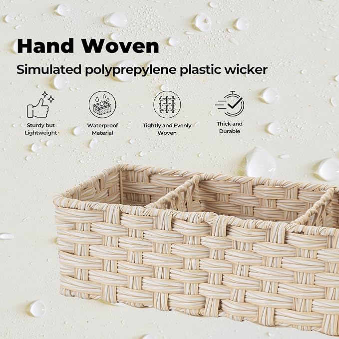 GRANNY SAYS Bathroom Baskets for Organizing, Wicker Basket for Storage - Image 4